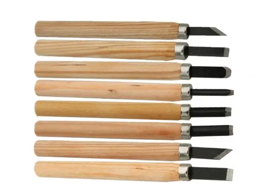12pcs/8Pcs Cincel De Carving Para Madera Herramientas De Carpintería Para Cortes Básicas Y Detalladas GYH - 1