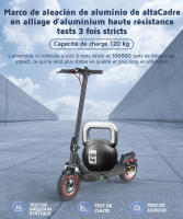 Patinete eléctrico plegable iScooter i10 - Ruedas de 10" - Adulto - 650 W, 4 velocidades, autonomía de 40-45 km, batería de 15 Ah - details 1