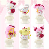 Caja Sorpresa Figura Sanrio Love Cupid Serie Cinnamoroll Anime De Dibujos Animados Hello Kitty Kuromi Muñeca Juguete Para Niñas Y Niños - details 0