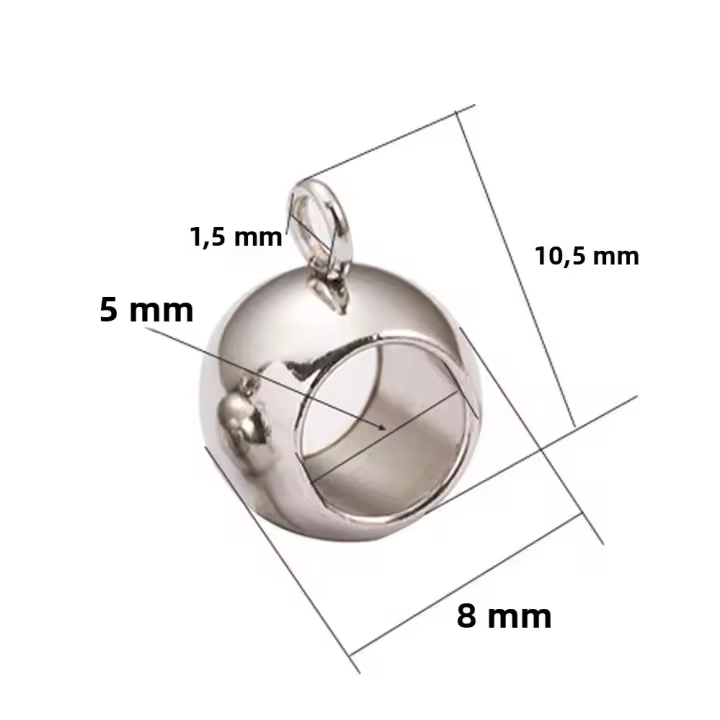 10pcs Abalorios De Acero Inoxidable Para Colgantes Encantos Y Cierre De Joyería Componentes Metálicos Para Manualidades - 1