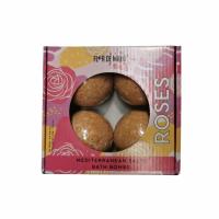 Flormayo Pack de 4 Bomba de baño efervescente 160g x 4, Fangerine,  Jasmme, Rose, Roses, relajante, calmante y revitalizante para el cuerpo, producto 100% hecho en España - details 6