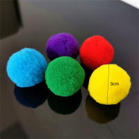 Juguetes Para Gatos De Entrenamiento Creativos Mini Pompas Juegos De Extensión Bola De Peluche Accesorios Para Mascotas Tamaño 10/20/30PCS - details 12