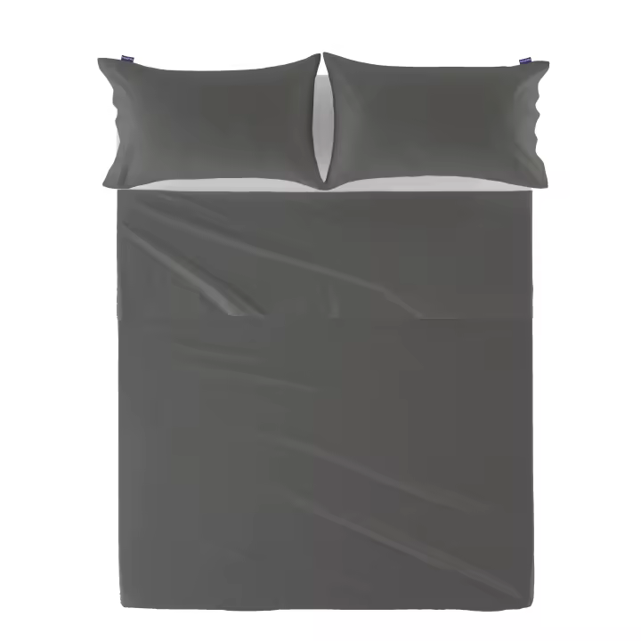Happyfriday- Basic Sábana Piedra, Sábanas 100% Algodón, calidad de 150 hilos, Fabricado en España (No incluye fundas de almohada) - 1