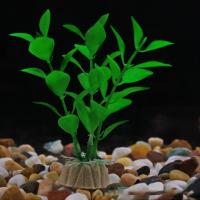 Plantas Submarinas Artificiales Para Acuarios Decoración De Plástico Realista 10cm Falsas Malvaviscas Adorno Para El Hogar - details 6