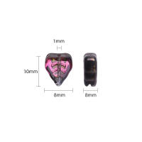 30Pcs/Lot Pendientes De Vidrio Hoja Nueva Con Pétalas De Cristal Forma De Hoja 8x10mm Para Creación De Joyería Accesorios Para Manualidades En Lote - details 1