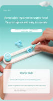 Cortador De Circulo 2-20cm Herramienta De Corte Rotativo Para Manualidades Cortador De Papel Para Cartas Redondas DIY Para Oficinas Y Estudios - details 13