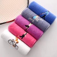 Toalla De Secado De Algodón De Alta Calidad Color Sólido Transpirable Deportiva Portátil Absorbe Sudor Toalla De Yoga Para Camping Al Aire Libre - details 13