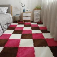 16PCS Alfombra De Piso Interconectada De Espuma De Peluche 30x30cm Alfombra De Moda Suave Para El Hogar Alfombras De Área Cuadradas - details 26