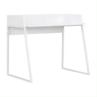 VidaXL Escritorio Lira con borde alto 88x90x60 cm - 1