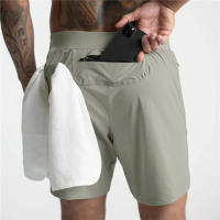 Shorts De Running Para Hombre Verano 2025 Fitness Gym Quick Dry Con Bolsillo Cierre De Cremallera Pantalones Deportivos Bodybuilding - details 1