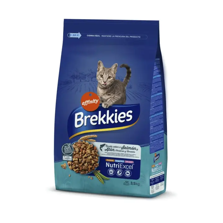 AFFINITY BREKKIES EXCEL CAT SALMON Y ATUN 3,5KG - 1