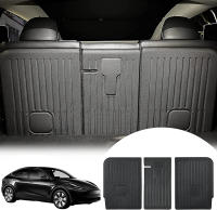 Protector De Asiento Trasero Para Tesla 2020-2025 Model Y Juniper Tapete Antisuciedad Y Antiseña Con Velcro Cubierta De Espalda - details 0