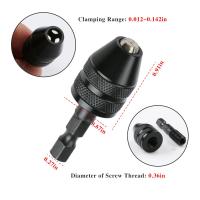 Adaptador De Destornillador Sin Llave 1/4'' Hexagonal Para Perforadora Y Impacto Convertidor Rápido De Broca Herramienta De Cobalto Acero Alimentos Uso En Madera - details 3