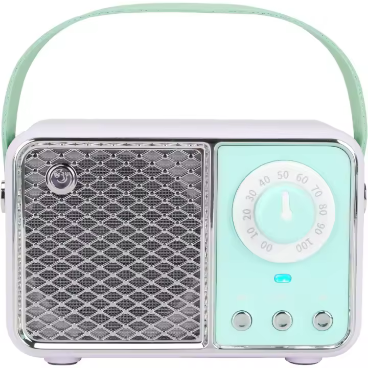Altavoz bluetooth retro, decoración retro, altavoz bluetooth inalámbrico, lindo estilo retro, adecuado para escritorio de - 1