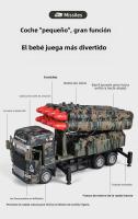Modelo De Lanzador De misilesRocket De 1/32 Para Coche Juguete Cuerpo De Metal Puertas De Goma Abiertas Vehículos Militares De Aleación Regalos Para Niños - details 8