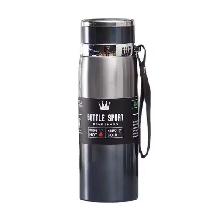 Botella Térmica De Agua 1000ml Termo Acero Inoxidable Doble Capa Para Café Y Té Aislado Leve Y Resistente Al Desbordamiento Para El Escritorio - 1