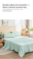 Edredón De Enfriamiento Para Cama Seda Cómodo Y Ligero Ropa De Cama Con Tela Fría De Dos Lados Para Verano Poliéster 100% - details 2