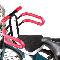 Sillín De Seguridad Para Niños Para Bicicleta Eléctrica Asiento Frontal De Libera Rápida Montaje En La Frontera Almohadilla De Confort Para Viajes En Bicicleta - details 1