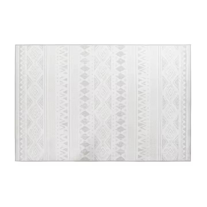 ALFOMBRA POLIESTER 160X230X0,4 260 GSM, IKATS GRIS TX197040 - 1