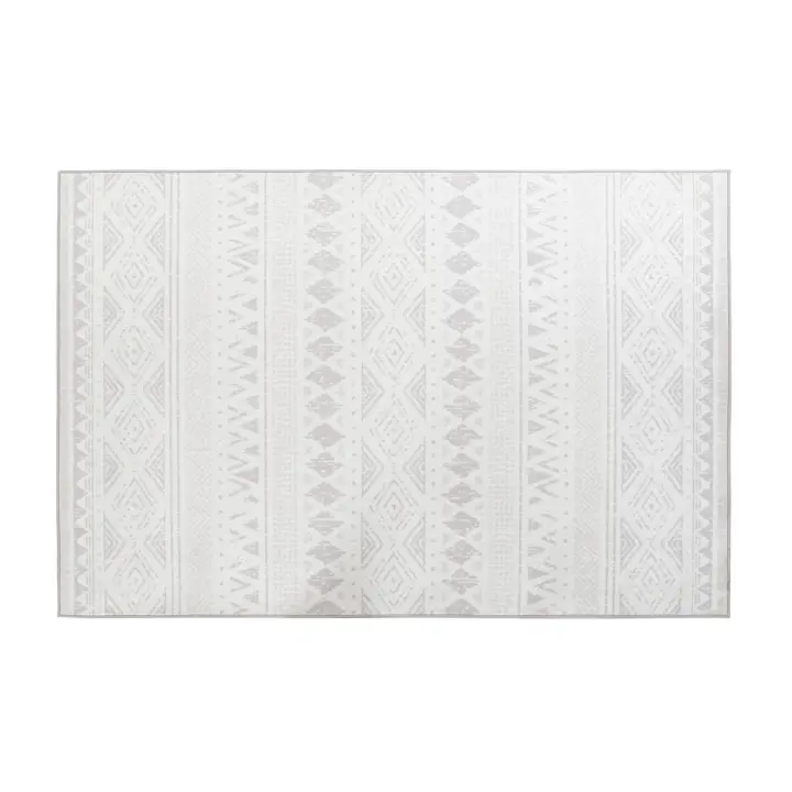 ALFOMBRA POLIESTER 160X230X0,4 260 GSM, IKATS GRIS TX197040 - 1