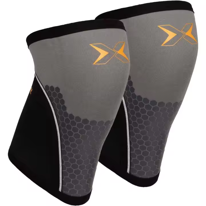 PICSIL Rodillera Neopreno Cross Training Hex Tech, 7mm, 2 Rodilleras Para Powerlifting y Halterofilia, Soporte Adicional, Unisex - 1