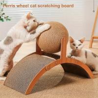 Juguete Interactivo Para Gatos Placa De Rasguñado Vertical Con Diseño De Bolas Resistente Al Desgaste Y No Desprendible Juguetes Para Mascotas Estables Para El Hogar - details 10