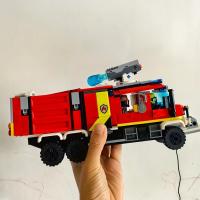 Vehículo De Incendio De La Serie Ciudad 502 PCS Con Rojín Agua Y Escuadrón De Bomberos Para Niños Juguetes De Construcción De Bloques Compatible Con Lego - details 2