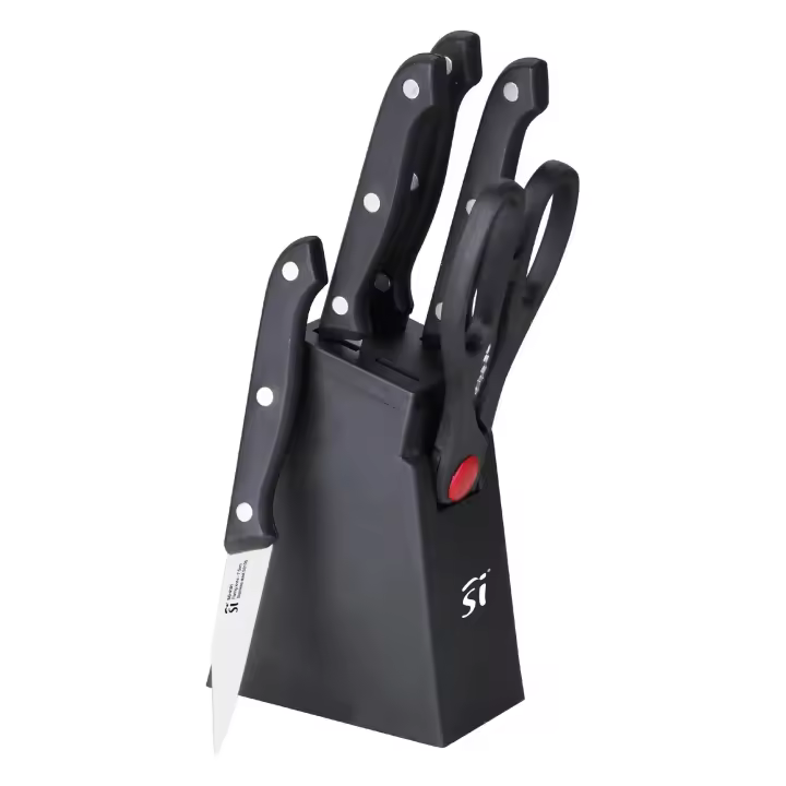 Juego de 4 cuchillos + Tijeras + Tacoma BONN Acero inoxidable San Ignacio - 1