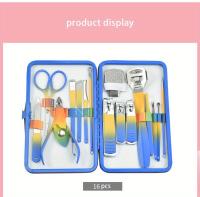 Set De Manicura Y Pedicura 7-16 Pcs Con Colores Gradientes Herramientas De Corte De Uñas Profesionales De Acero De Alta Calidad Para Viajes - details 8