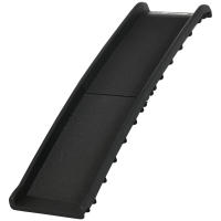 PawHut Rampa Plegable para Perros y Gatos con Alfombra Antideslizante Escaleras de Mascotas para Coche Cama Sofá Carga 75 kg 155x39x14 cm Negro - details 0