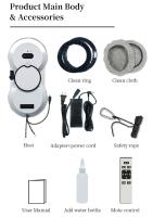 Intelligent Window cleaning robot 5600PA large suction electric spray window cleaning robot fall prevention remote cleaner - details 8