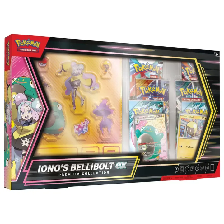 Pokémon Colección prémium Bellibolt ex de e‑Nigma de Juego cartas coleccionables set de regalo - 1