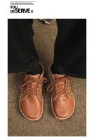 Zapatos De Piel Para Hombre Talla Grande Cuero Mocasines Casuales Minimalistas Sin Dedo Zero Drop Cómodos Para Caminar Y Oficina - details 12