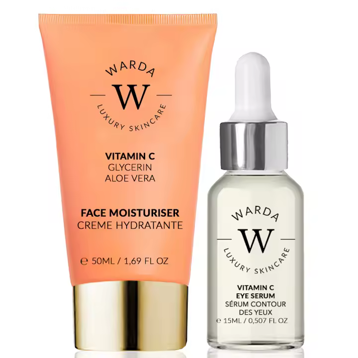 Warda Luxury Skincare HIDRATANTE SKIN GLOW BOOST CON VITAMINA C 50 ml + SUERO PARA OJOS SKIN GLOW BOOST CON VITAMINA C 15 ml - 1