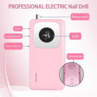 Máquina De Uñas Profesional 45000RPM Para Remover Polvos De Gel Y Arte De Uñas Portátil Herramienta De Archado Para Uñas De Acrílico Y Gel - details 3