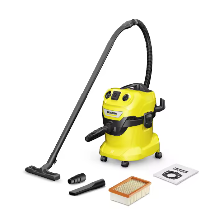 Kärcher - Aspiradora para suciedad sólida y líquida WD 4 P V-20/5/22, Aspiradora para suciedad sólida y líquida - 1.628-270.0 - 1