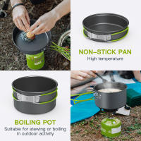 Juego De Cocina Para Camping Aluminio Portátil Utensilios De Mesa Al Aire Libre Set De Cocina BBQ Picnic Equipamiento De Hiking - details 5