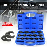 Juego De Llaves De Cabeza De Cuervo Metrิกo 15 Piezas 3/8" 1/2" 8mm a 24mm Llaves Abiertas Para Eliminación De Tornillos De Rescate De Coche - details 1