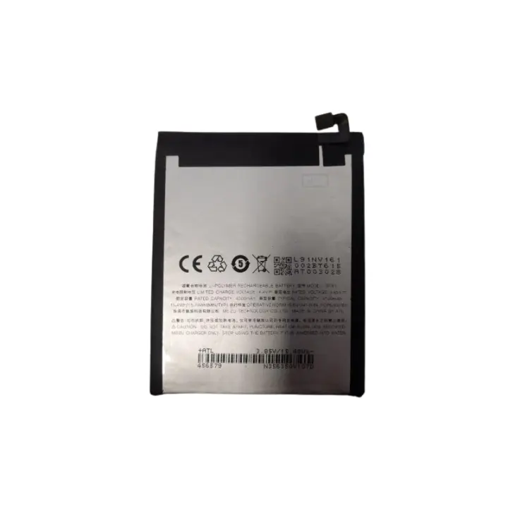 Bateria original Meizu M3 Note CONECTOR MACHO ⋆ BT61 ⋆ Capacidad 4000 mAh ⋆ Repuesto original con gran autonomía ⋆ Carga rápida y segura ⋆ Batería fiable para sustituir la original desgastada ⋆ Compatible con modelos indicados ⋆ Instalación directa - 1