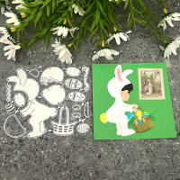 Cortadores De Metal Para Decoración De Pascua Conejos Conejitos Y Huevo Múltiples Uso En Scrapbooking Álbumes De Fotos Y Cartas DIY - details 31