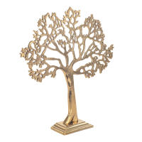 CAPRILO REGALOS & DECORACIÓN Figura Decorativa de Metal "Árbol de la Vida Dorado". Adornos y Esculturas. Decoración Hogar Marino. Regalos Originales. 39 x 8 x 43 cm. - details 1