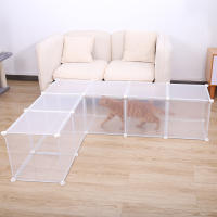 Jaula Para Mascotas Pequeñas DIY Jardín De Animales Combinable Para Perro Gato Conejo Coche De Guineo Hiedra Hogar - details 11