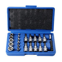 Juego De Llaves Torx Y E-Torx 34/29 Piezas Con Driver 1/4" 3/8" 1/2" Herramienta Manual Para Reparación De Coches - details 8