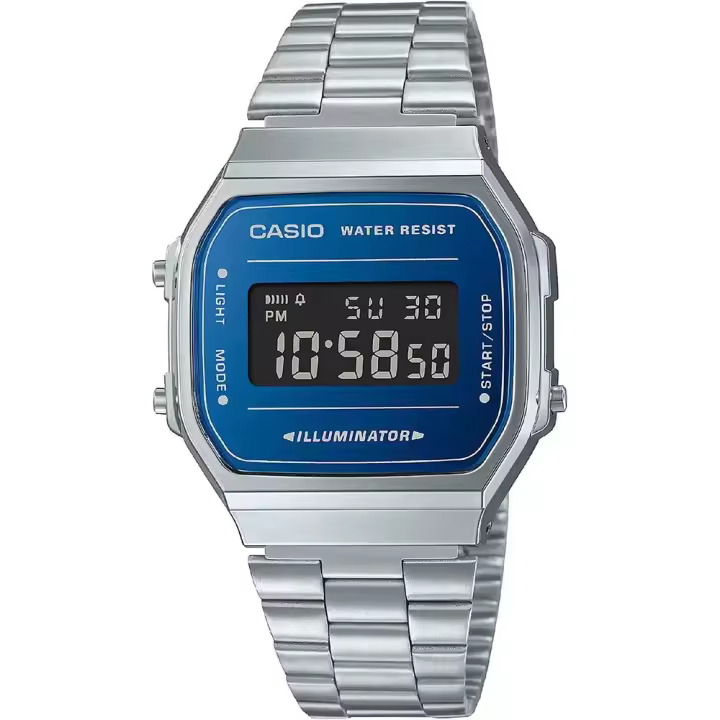 Casio Reloj Retro Vintage Azul Unisex - 1