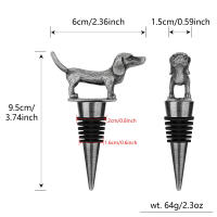 Tapa De Botella De Vino Para Perros/Cats Decorativa De Aleación De Zinc Y Silicona Herramientas De Accesorios Para Vino - details 1