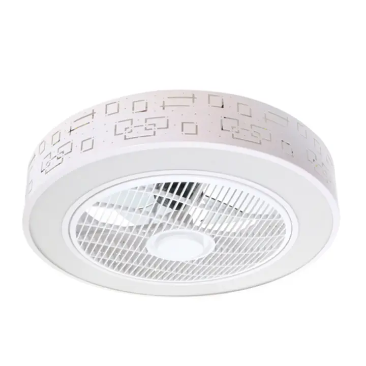 ONSSI - Plafón Led de Techo Con Ventilador 36W 2400lm,Circular Φ550mm,Ventilador de Techo, Con Regulable y Cambiar la Temperatura de Color y Velocidad de Viento Por Control Remoto - 1
