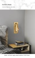 Lámpara De Pared LED De Alta Calidad Con Carga USB Iluminación De Lectura Para Dormitorio Y Hotel Decoración De Pared - details 5
