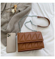 Bolso De Hombro Para Mujer Con Cadena Y Parche Bordado Bolso Bandolera Diario Sólido Color PU Cuero Sintético Cuadrado - details 12