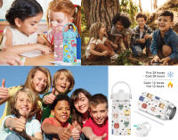 PORCHEDDU Botella Termo de Agua para Niños de Acero Inoxidable 350ml (20 Diseños) mantiene El Frio y el color- Térmica Reutilizable | Sin BPA | Keeps 24H Frio / 12H Caliente | Termo y Hermética - Doble Pantalla a Prueba de Fugas (TK350 1099 F6 D7) - details 7