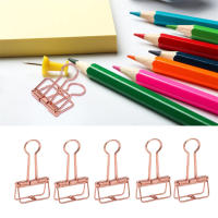 Clips De Papel Metálicos Sólidos Y Duraderos Con Buena Elasticidad Pack De 5 Clips Pequeños Para Escritorio Oficina - details 3